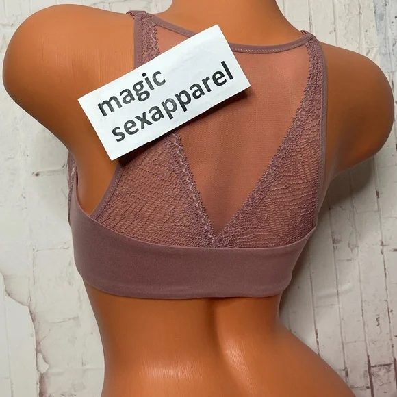 VS 32 34 BODY BY VICTORIA RACERBACK LINED DEMI BRA SUPER SOFT LACE